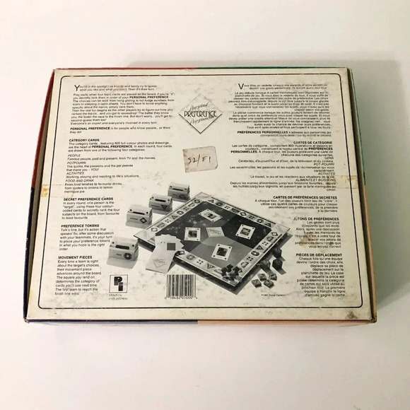 1987 Personal Preference  Board Game Playtoy Industries - Picture 3 of 16